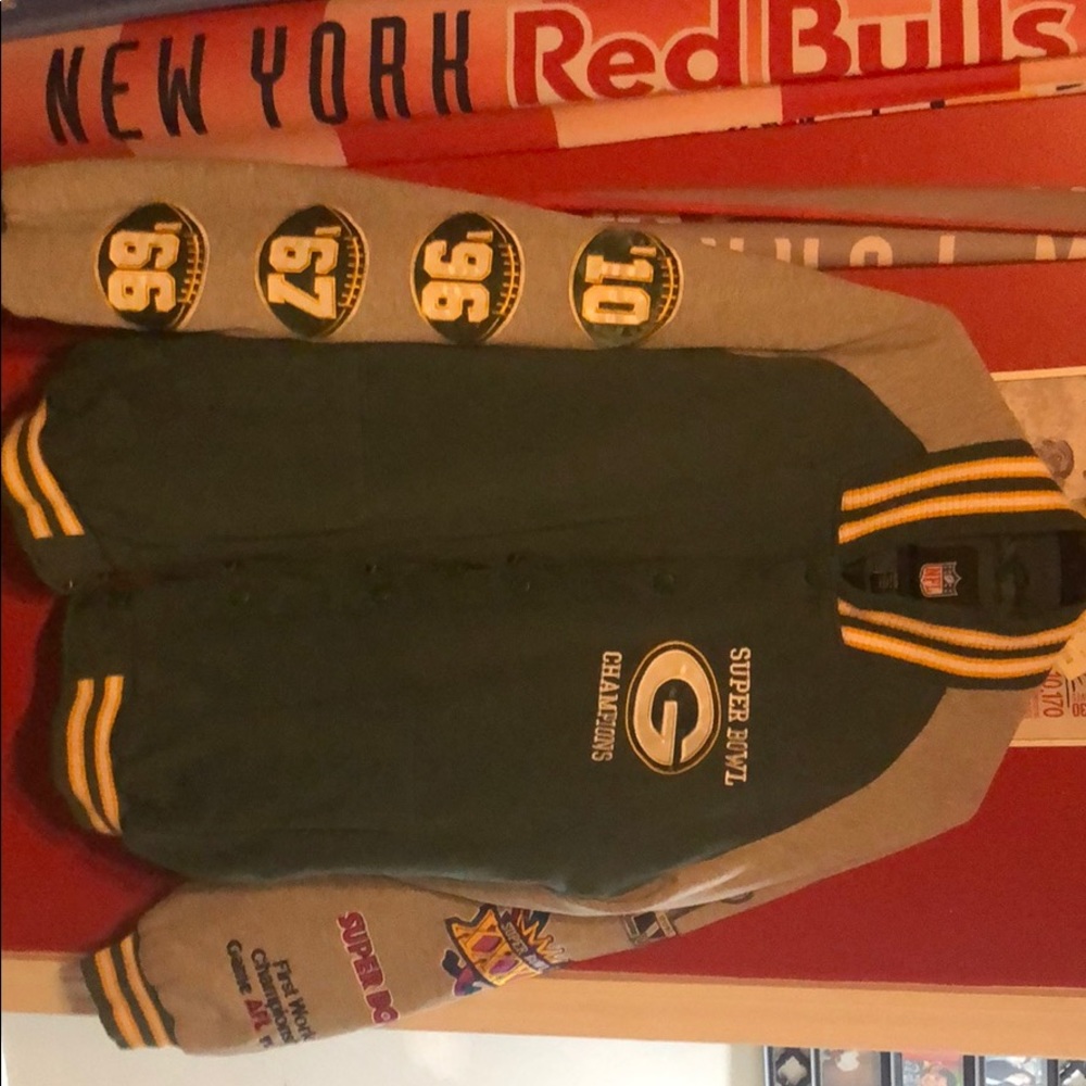 GB Packers Super Bowl Champions Varsity Jacket